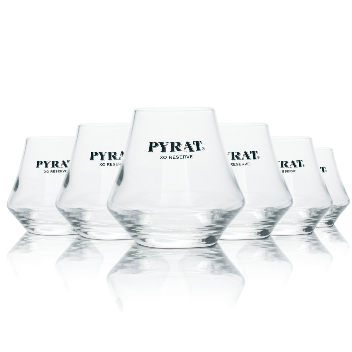 6 bicchieri da degustazione Pyrat XO Reserve Rum in vetro da 0,29 l, speciali per long drink