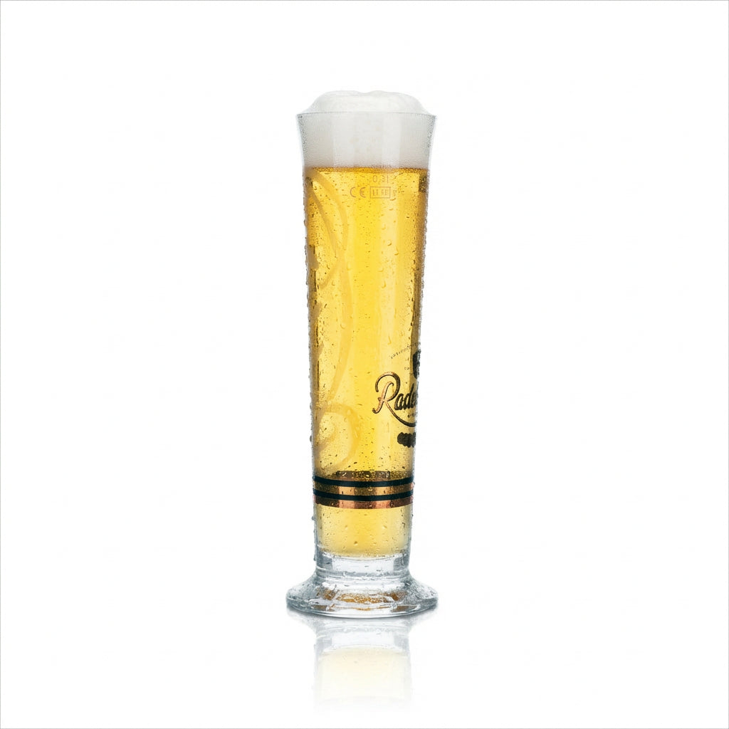 6 bicchieri da birra Radeberger 0,3 l, forma a tulipano, con scena birraria, per birra chiara, per la ristorazione – Vista 4