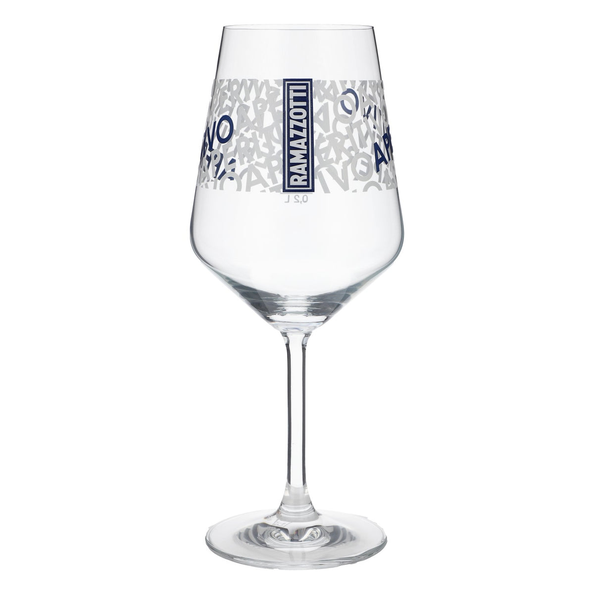 6 bicchieri da aperitivo Ramazzotti da 0,5 l calibrati con stelo e stampa Cocktail Spritz – Vista 3