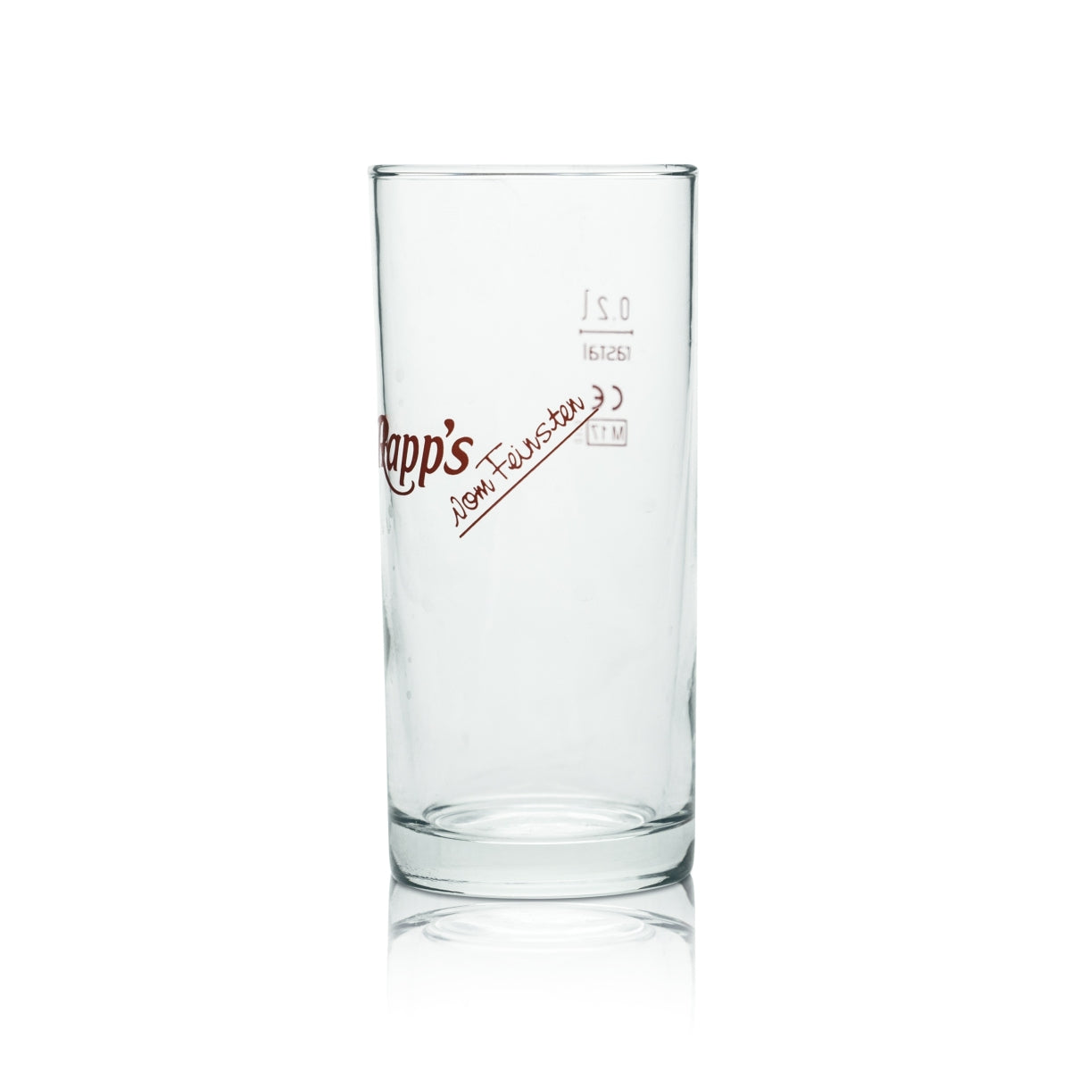 6 bicchieri Rapps in vetro da 0,2 l, bicchieri long drink, calibrati per uso gastronomico, per acqua, succhi e bevande analcoliche – Vista 3