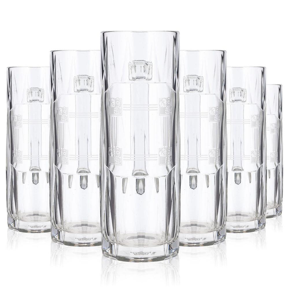 6 bicchieri da birra Rastal da 0,3 l con logo bianco