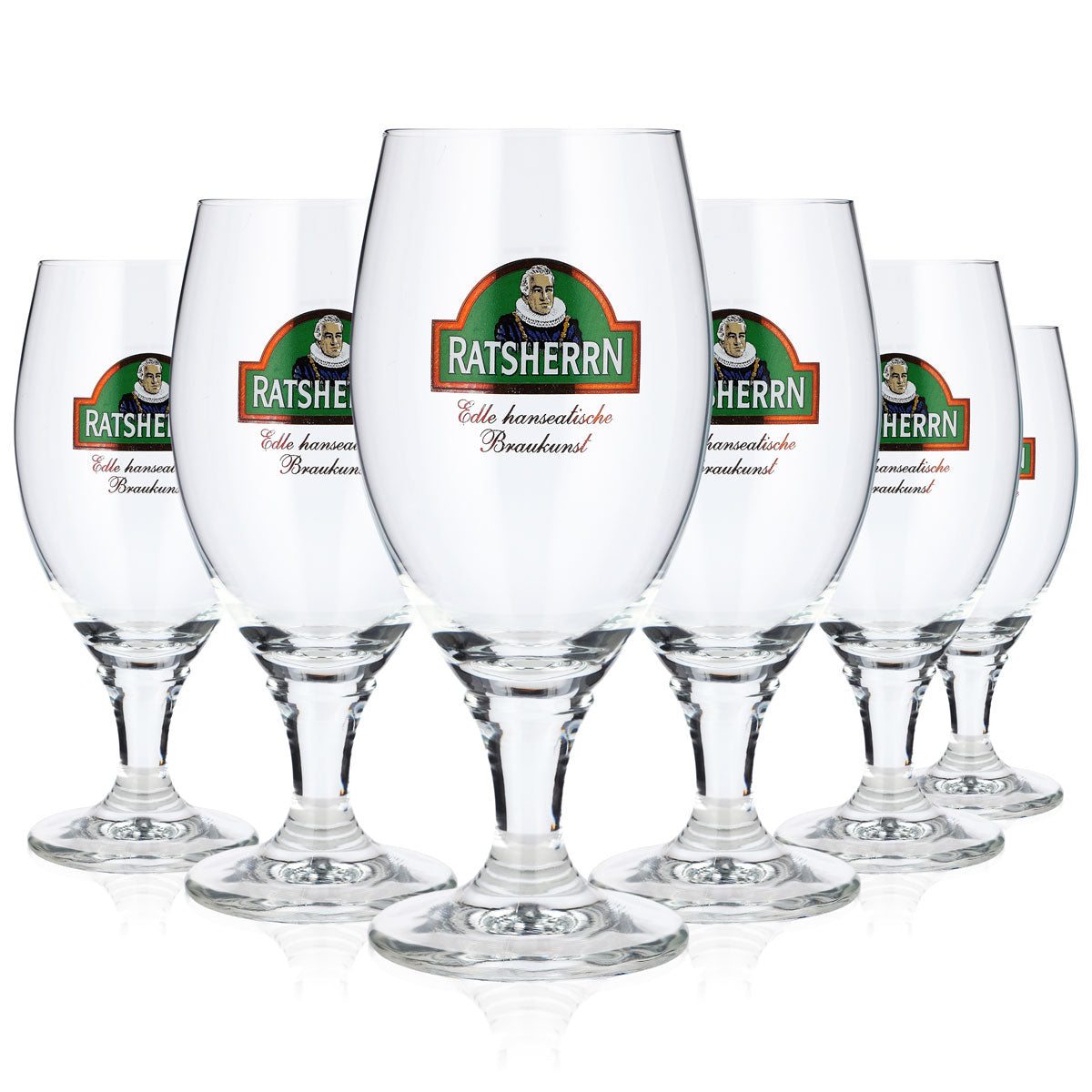 6 bicchieri da birra "Ratsherrn" da 0,25 l, a forma di coppa a tulipano, Deister Ritzenhoff, da una pinta (set da 6)