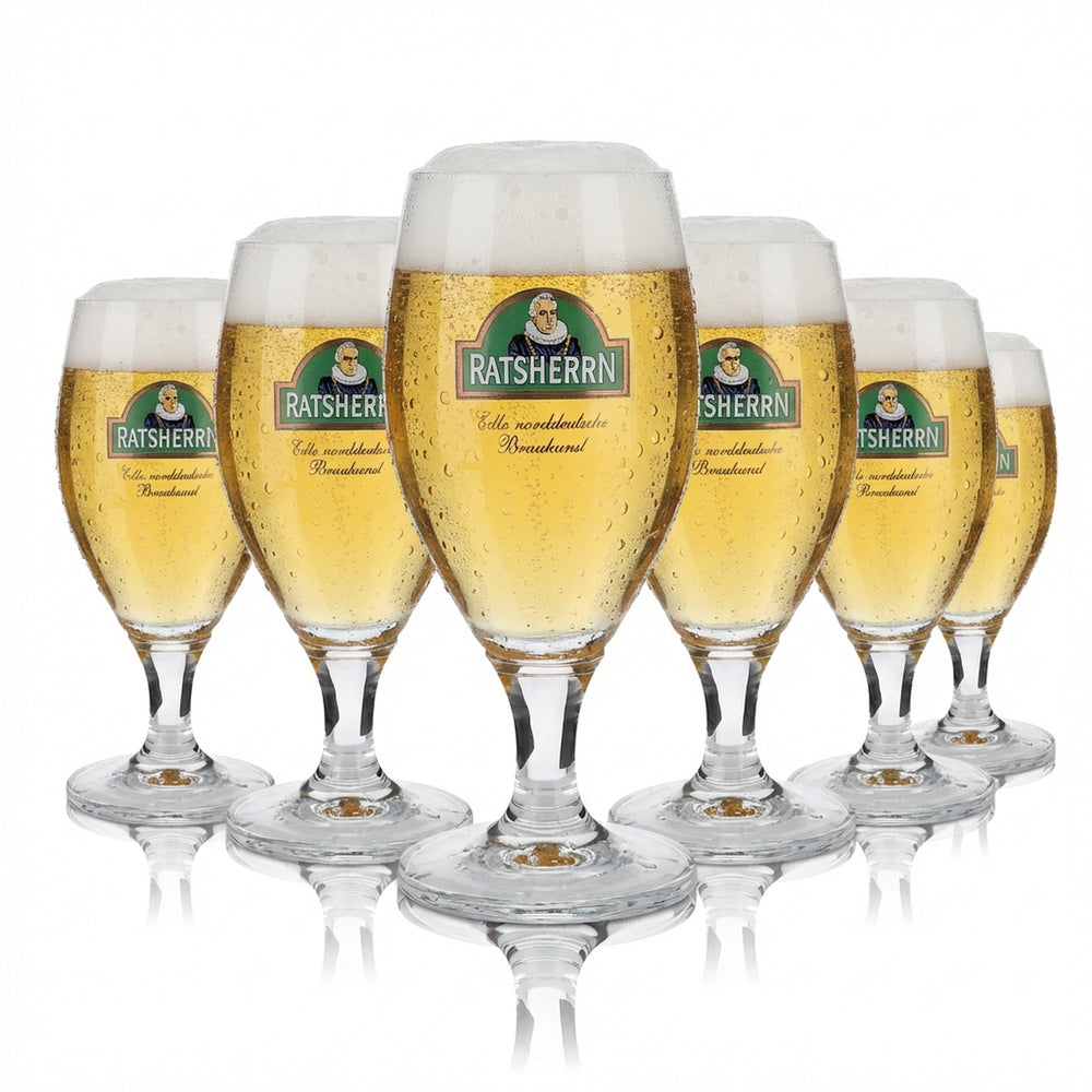 6 bicchieri da birra Ratsherrn da 0,3 l Deister Pokal RC Ritzenhoff Birrificio