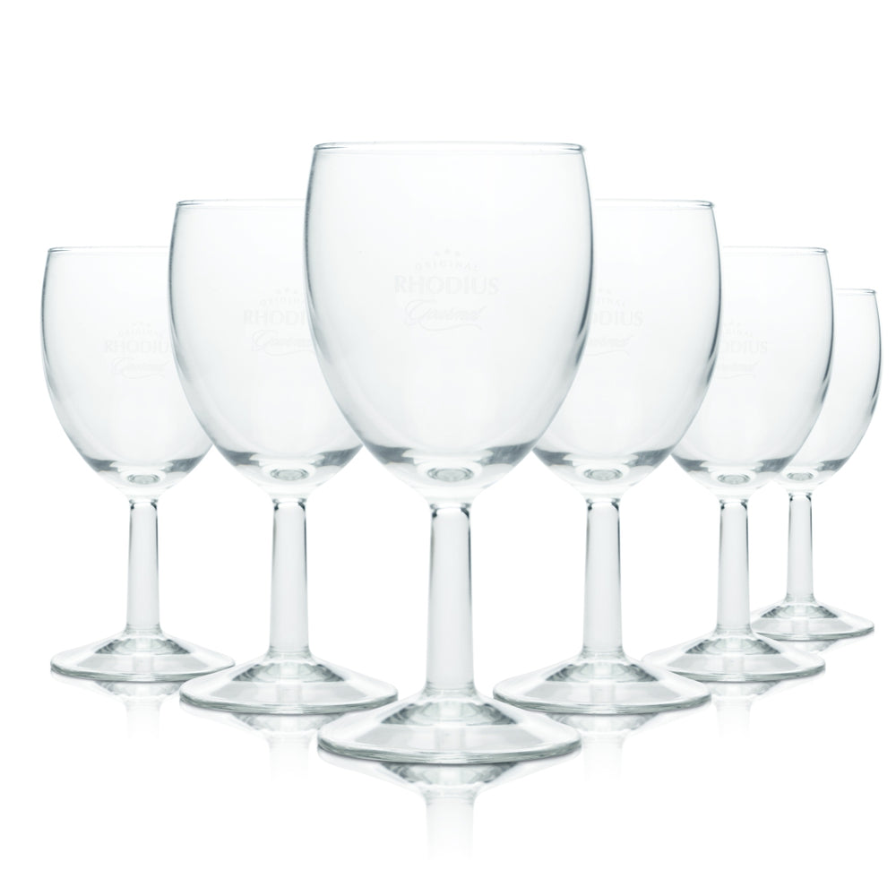 6 bicchieri da acqua Rhodius 0,2 l, calice, tulipano, flûte, bicchieri gourmet, minerali, bar