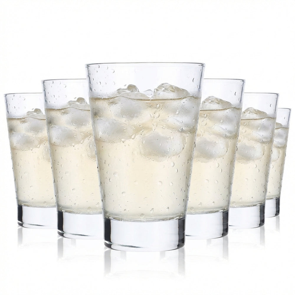 6 bicchieri da acqua Rhodius Bicchieri da acqua 0,29 l Bicchieri a forma di V Scritta sul fondo