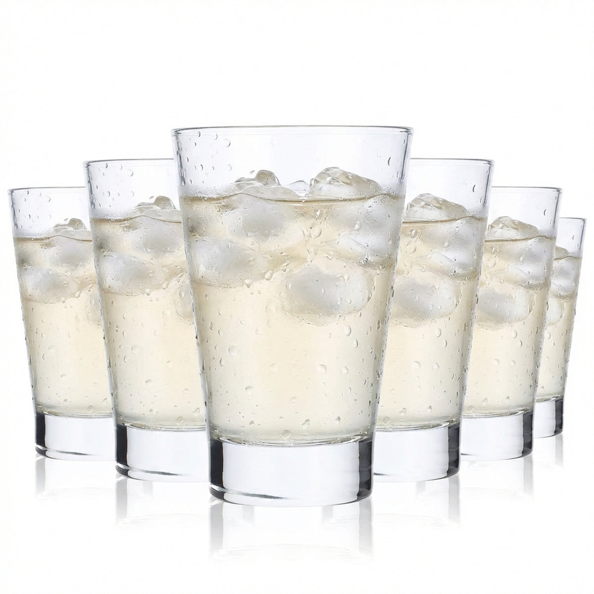6 bicchieri da acqua Rhodius Bicchieri da acqua 0,29 l Bicchieri a forma di V Scritta sul fondo