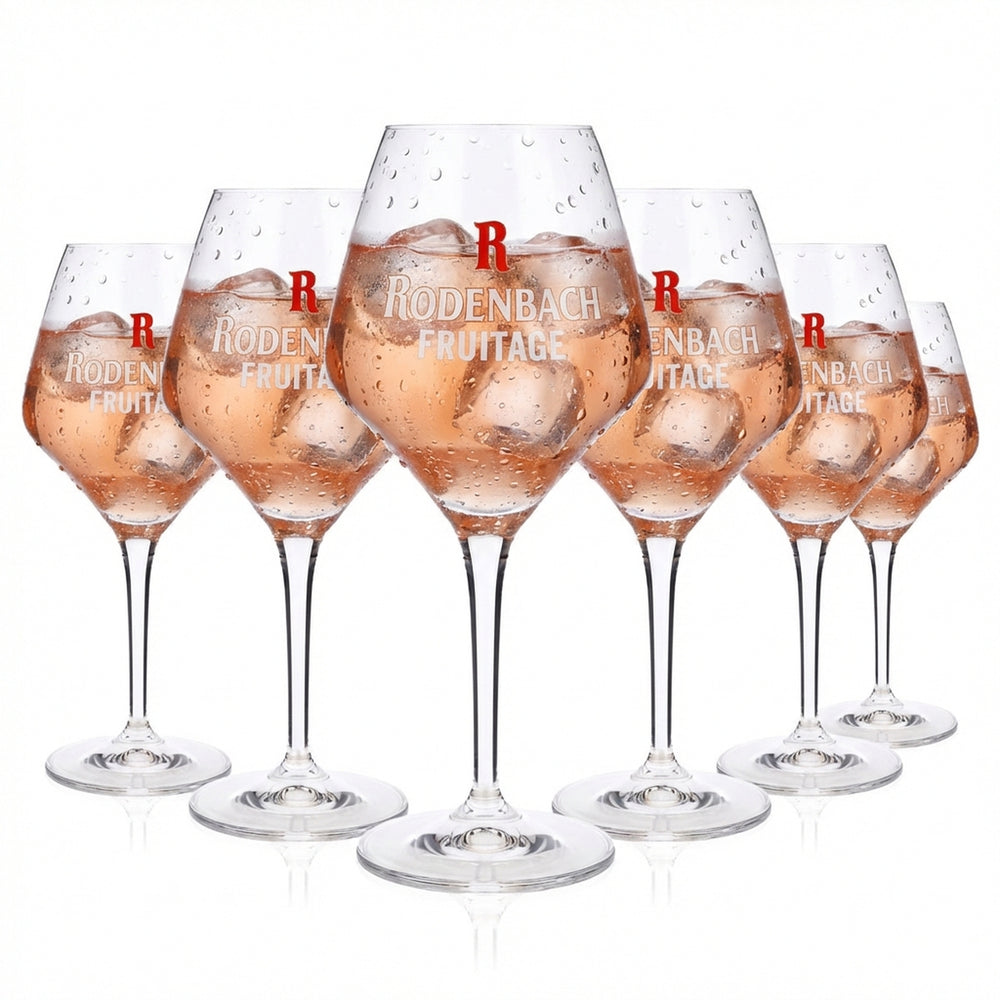 6 bicchieri da birra Rodenbach da 0,25 l Bicchieri da birra a forma di palloncino Bicchieri da sommelier "Fruitage"