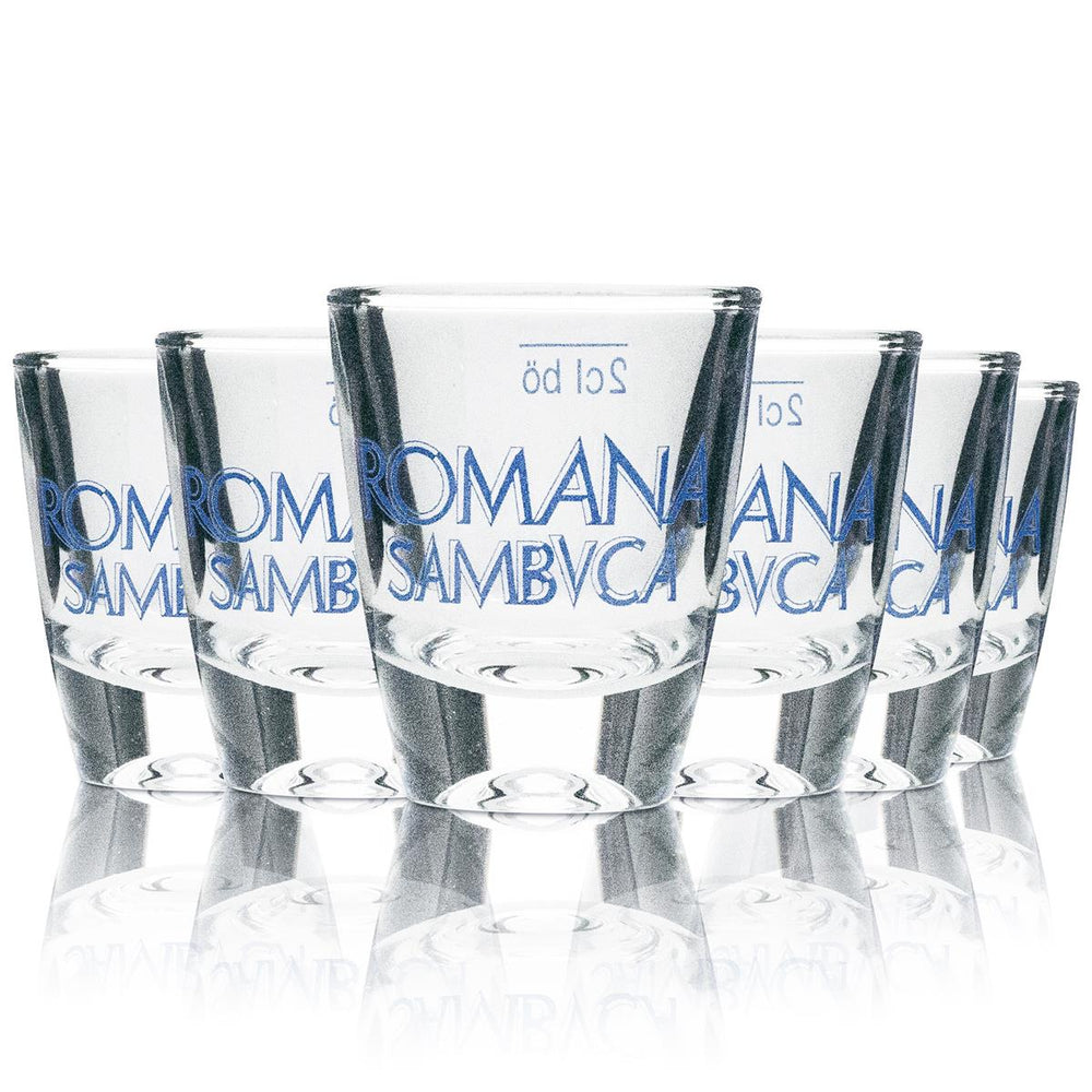6 bicchierini di Sambuca Romana da 2 cl