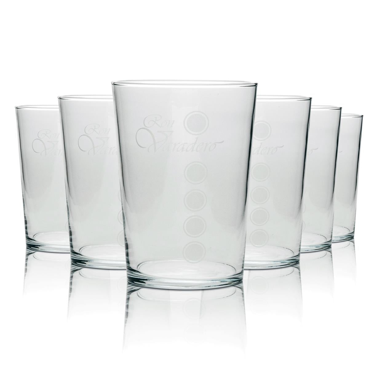 6 bicchieri da long drink Ron Varadero Rum 490 cl rotondi