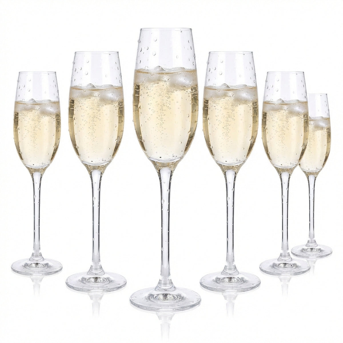 6x Rona Bicchiere da spumante Flûte Cava 0,15 l Bicchiere da spumante Bicchiere da champagne Cristallino