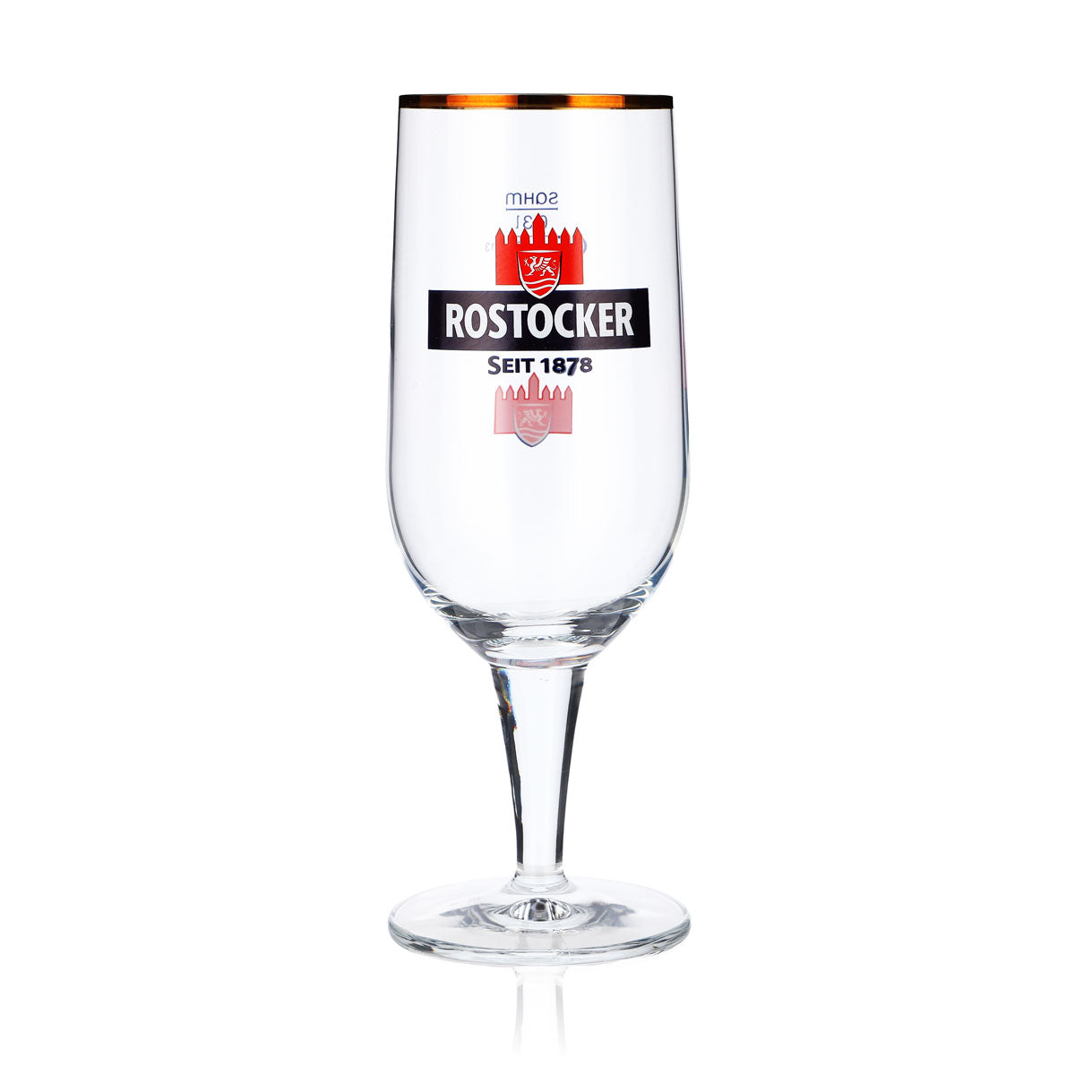 6 bicchieri da birra Rostocker da 0,3 l con bordo dorato Sahm Moritz – Vista 2