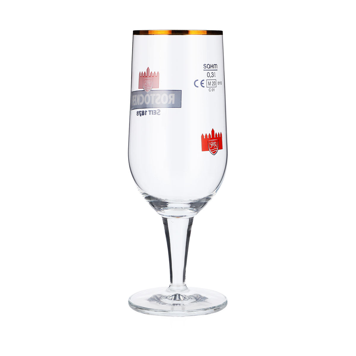 6 bicchieri da birra Rostocker da 0,3 l con bordo dorato Sahm Moritz – Vista 4