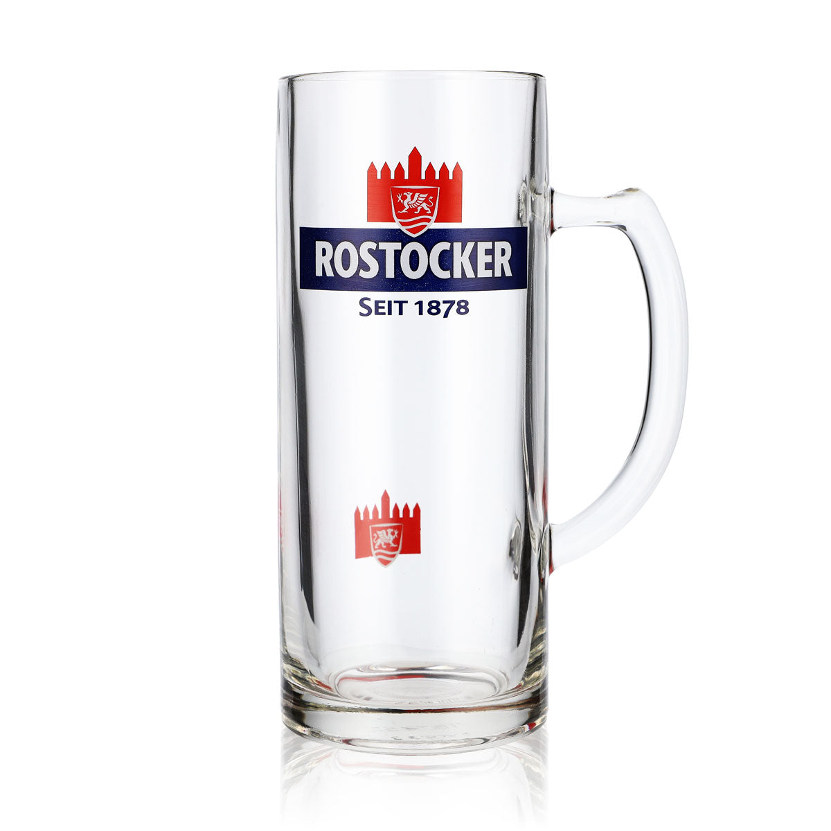 6 boccali da birra Rostocker Bier Glas Krug da 0,5 l Exclusiv-Gutsherren Seidel Rastal – Vista 2