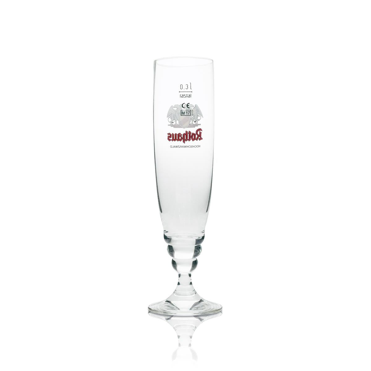 6 bicchieri da birra Rothaus da 0,3 l, eleganti bicchieri a calice, set di bicchieri da birra pilstner calibrati per la ristorazione – Vista 5
