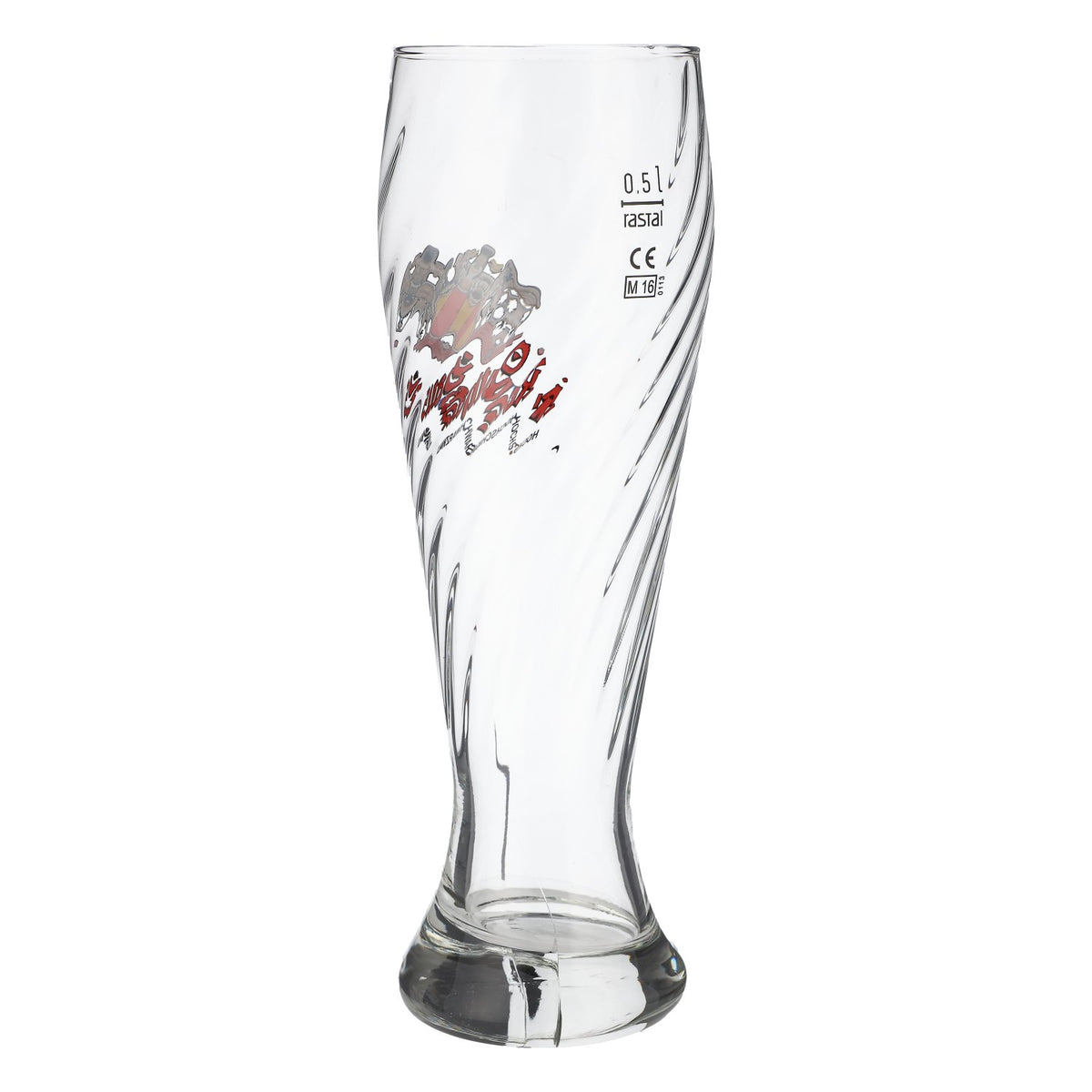 6 bicchieri da birra bianca Rothaus da 0,5 l con elegante profilo in rilievo, set calibrato per la ristorazione – Vista 4