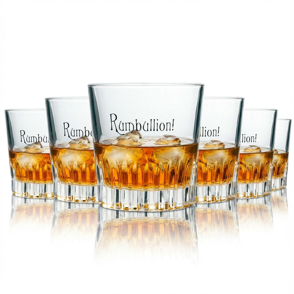 6 bicchieri Rumbullion 0,2 l tumbler con rilievo Ableforth bicchieri da cocktail rum speziato
