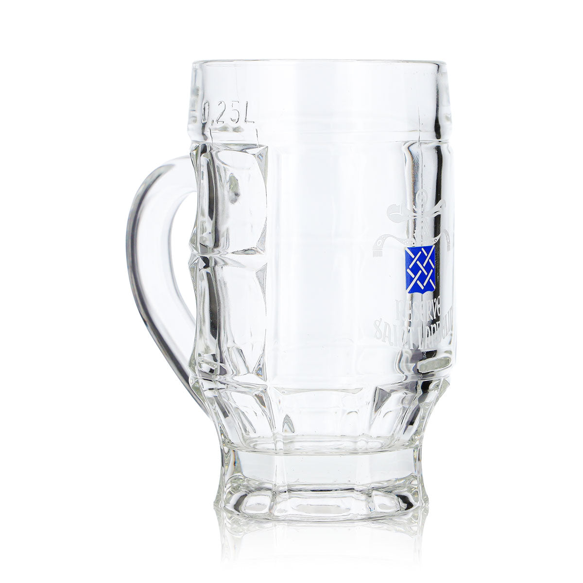 6 bicchieri da birra Saint Landelin da 0,25 l, con scritta bianca (set da 6) – Vista 4