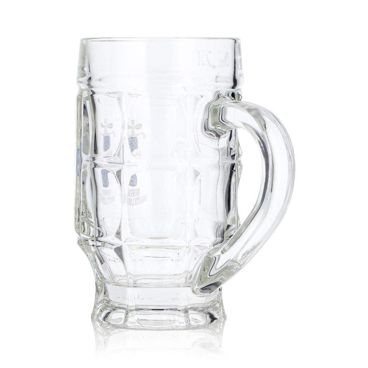 6 bicchieri da birra Saint Landelin da 0,25 l, con scritta bianca (set da 6) – Vista 6
