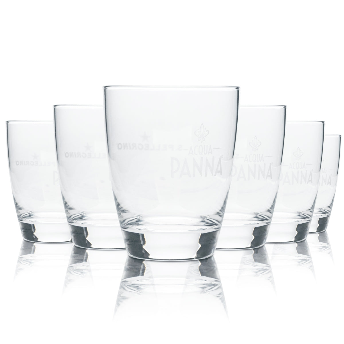 6 bicchieri San Pellegrino 0,3 l tumbler Acqua Pana bicchieri Gastro Bar IT