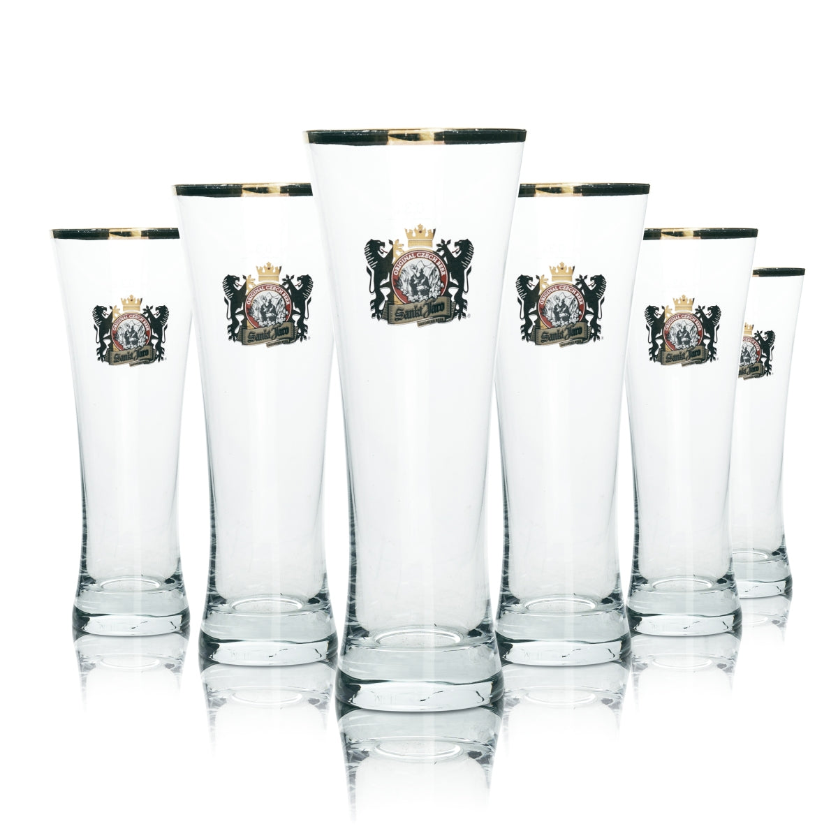 6 bicchieri da birra Sankt Jaro 0,3 l Ritzenhoff Pils Tulipano Czech Beer Cup
