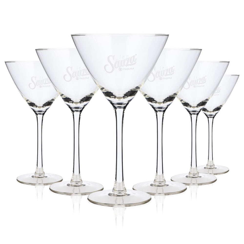 6 bicchieri da tequila Sauza da 0,1 l, bicchieri da cocktail a forma di coppa "Rastal" (set da 6)