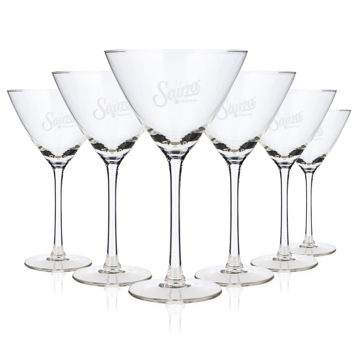 6 bicchieri da tequila Sauza da 0,1 l, bicchieri da cocktail a forma di coppa "Rastal" (set da 6)