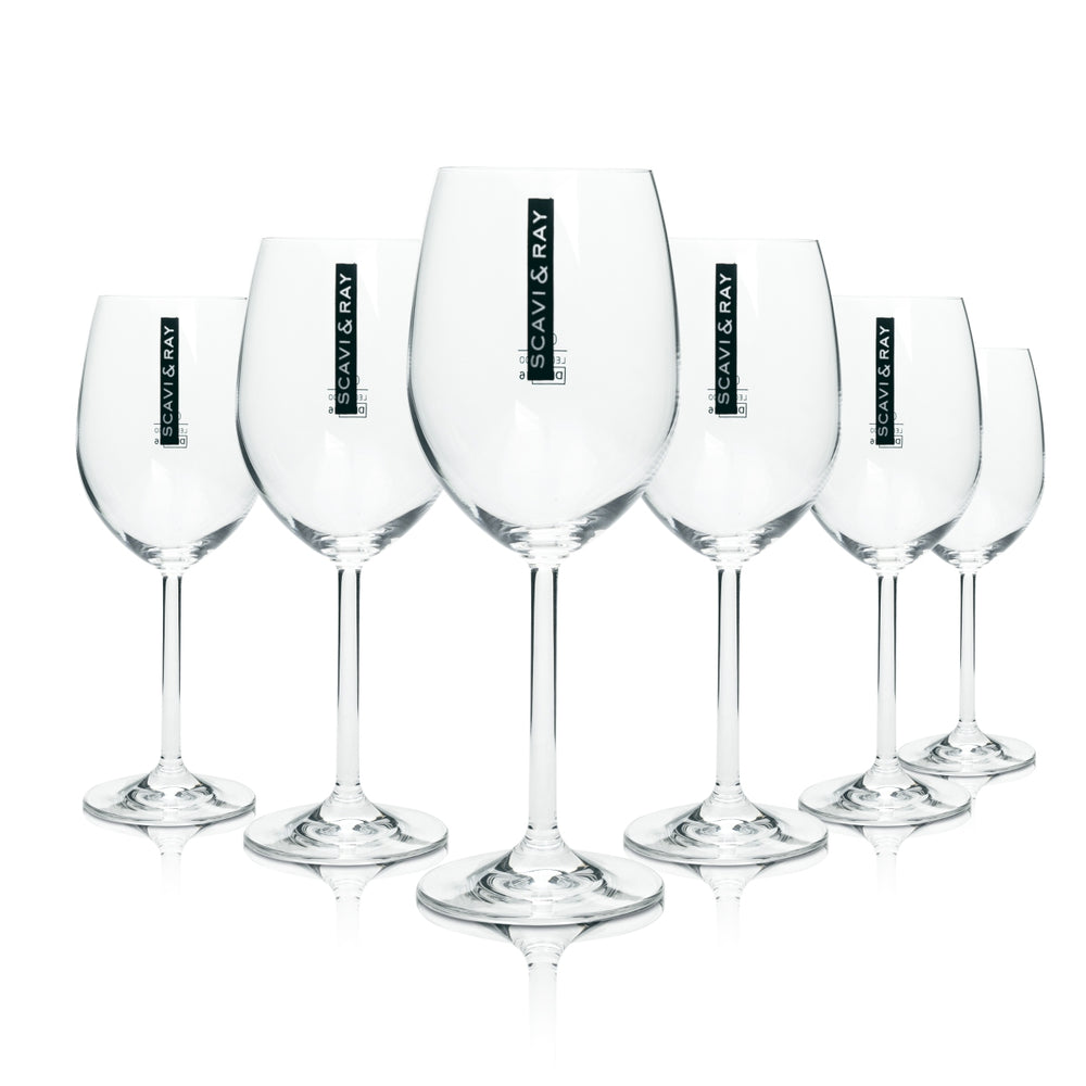 6 bicchieri da vino Scavi & Ray 450 ml Leonardo con indicatore di livello 0,2 l Bicchieri Ice Hugo