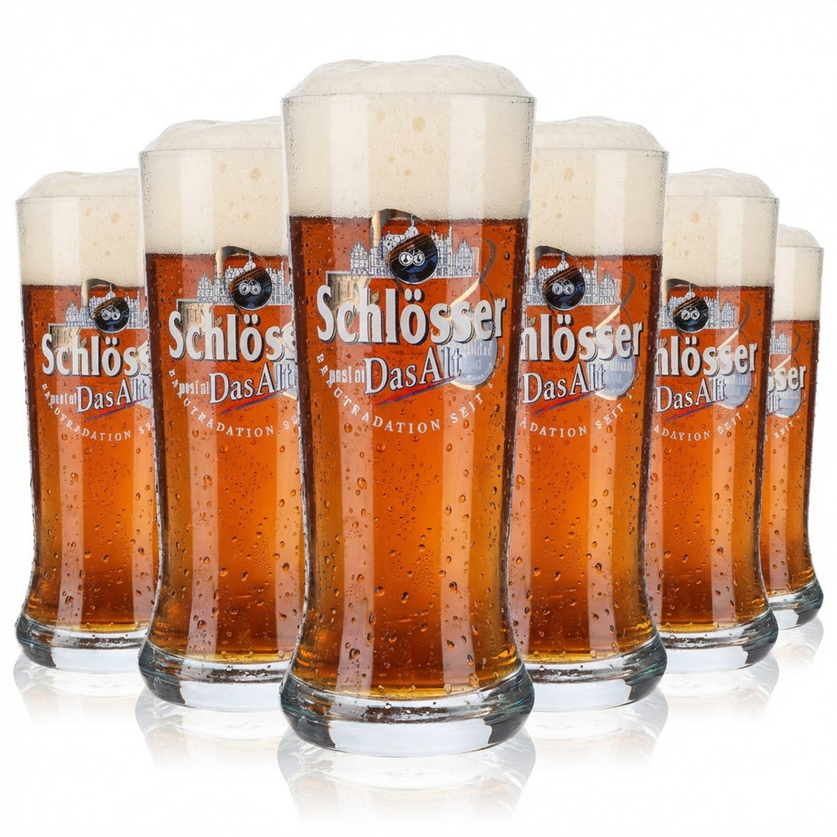 6x bicchieri da birra Alt Bier da 0,25 l Bicchieri da birra "10 anni"