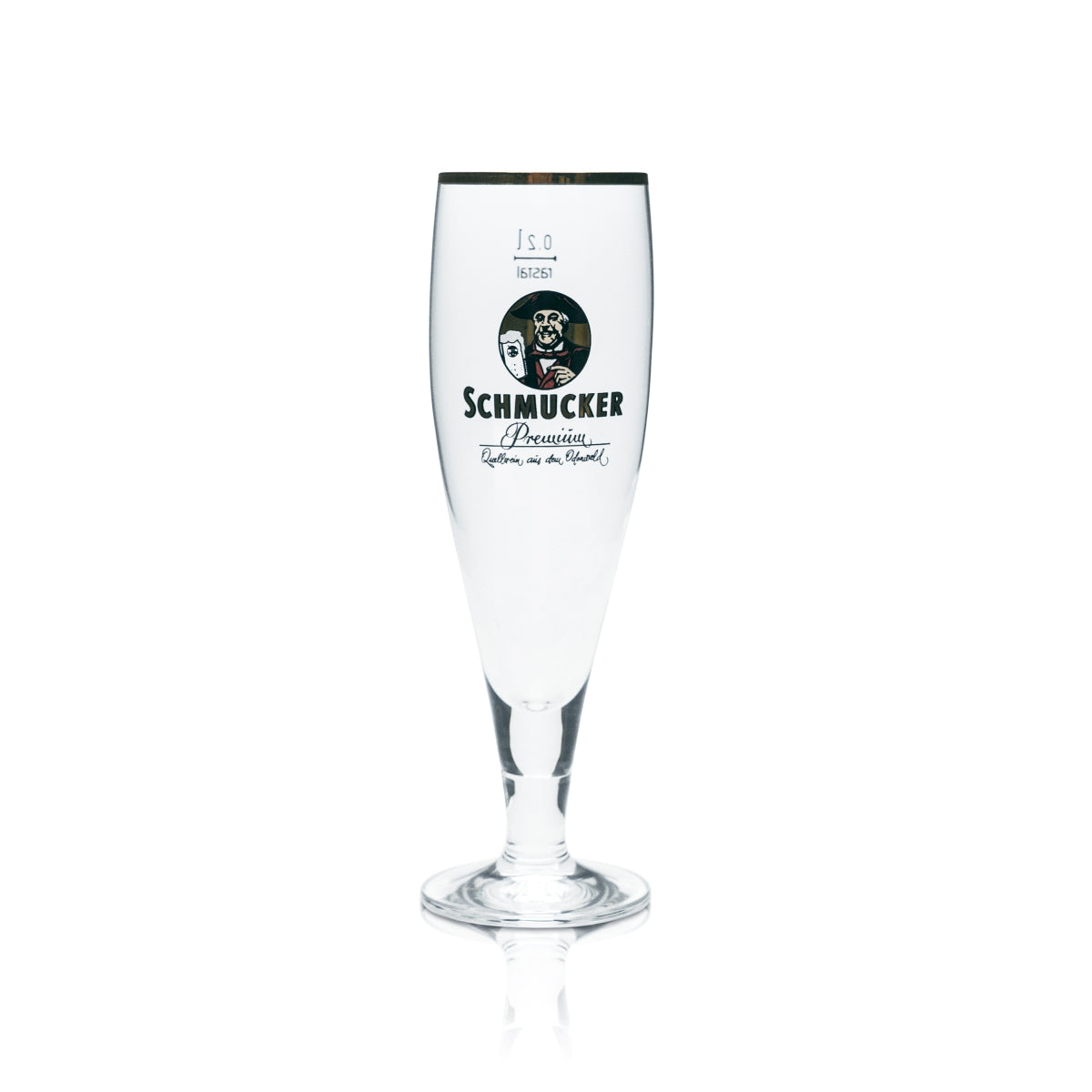 6 bicchieri da birra decorativi 0,2 l a forma di coppa con bordo dorato Premium Pils Gastro Bar – Vista 2