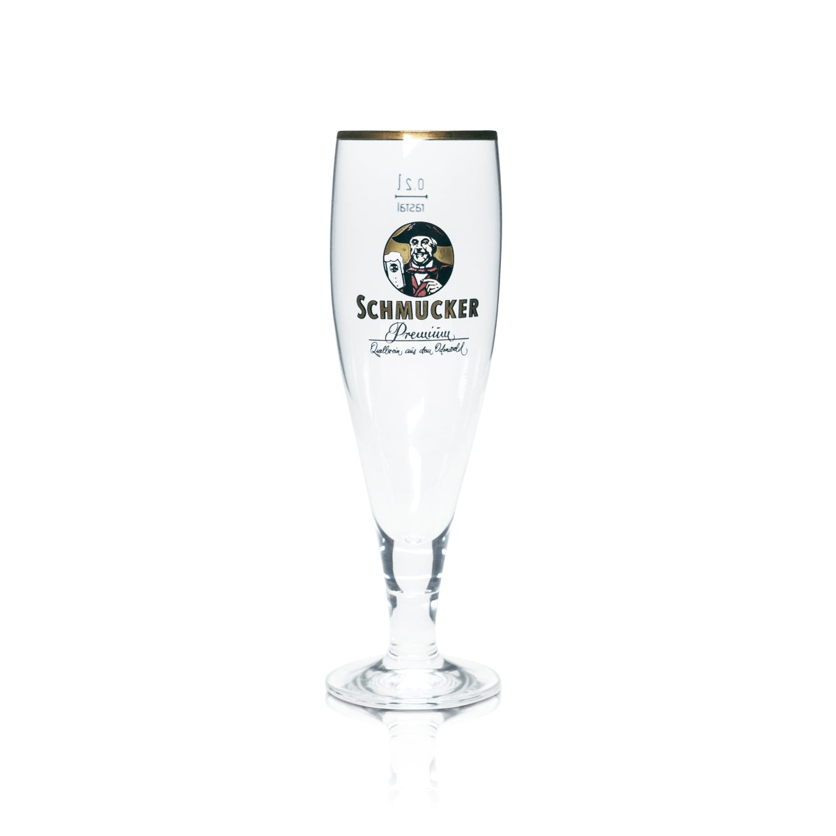 6 bicchieri da birra decorativi 0,2 l a forma di coppa con bordo dorato Premium Pils Gastro Bar – Vista 3