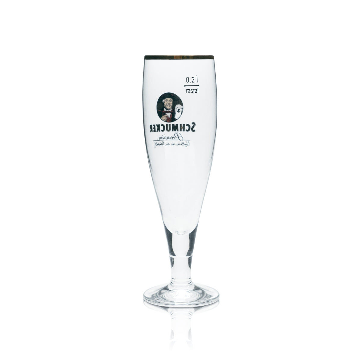 6 bicchieri da birra decorativi 0,2 l a forma di coppa con bordo dorato Premium Pils Gastro Bar – Vista 4