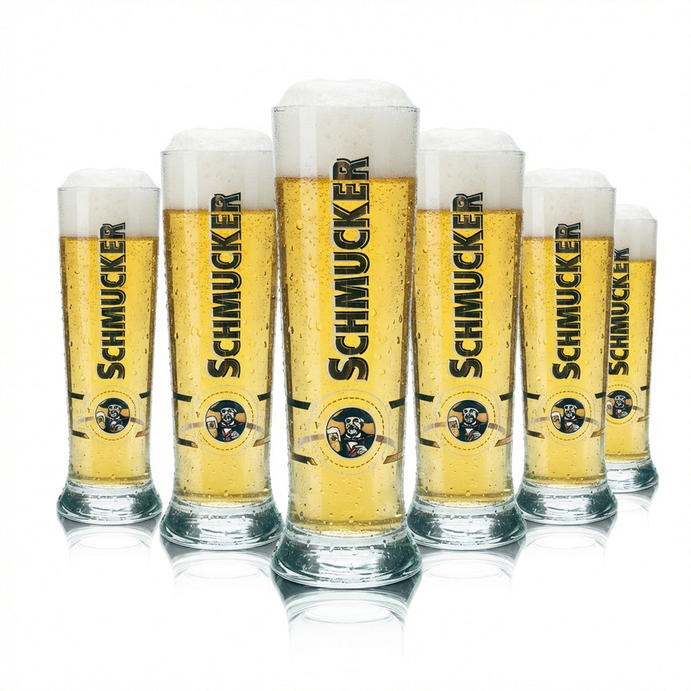 6 bicchieri da birra decorativi 0,5 l a forma di coppa, tulipano, per bar e pub, birra Pils e Märzen
