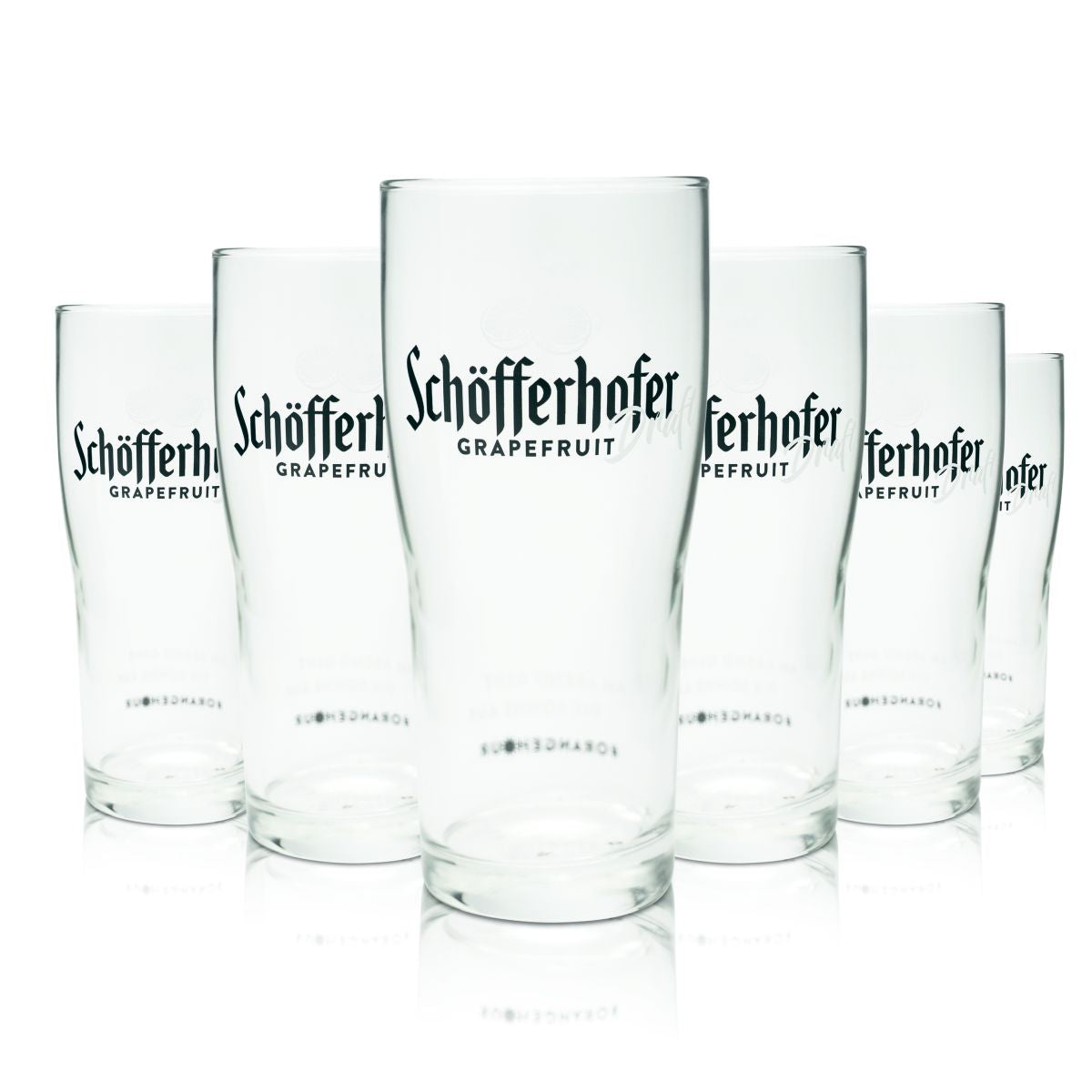 6 bicchieri da birra Schöfferhofer 0,4 l Grapefruit Draft Highball Willi Set di bicchieri