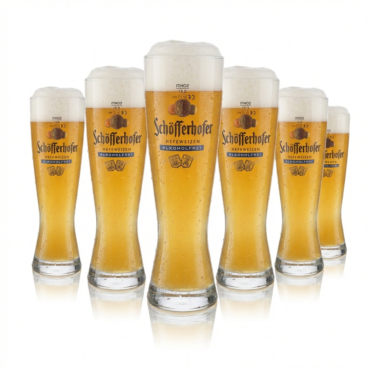 6 bicchieri Schöfferhofer da 0,5 l per birra bianca Hefeweizen analcolica Set birrificio