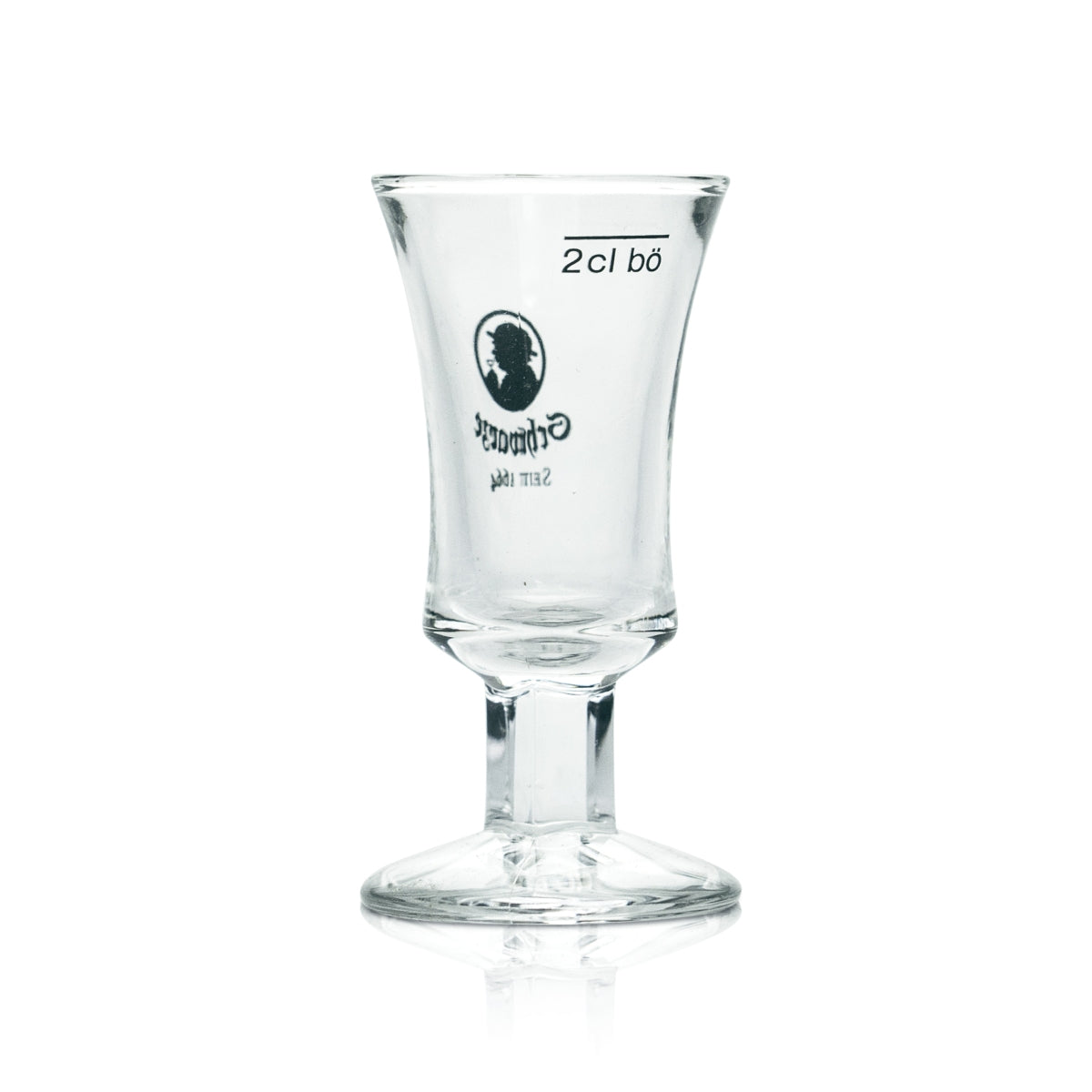 6 bicchieri da degustazione per grappa in vetro nero e semplice da 2 cl, distilleria Korn – Vista 3