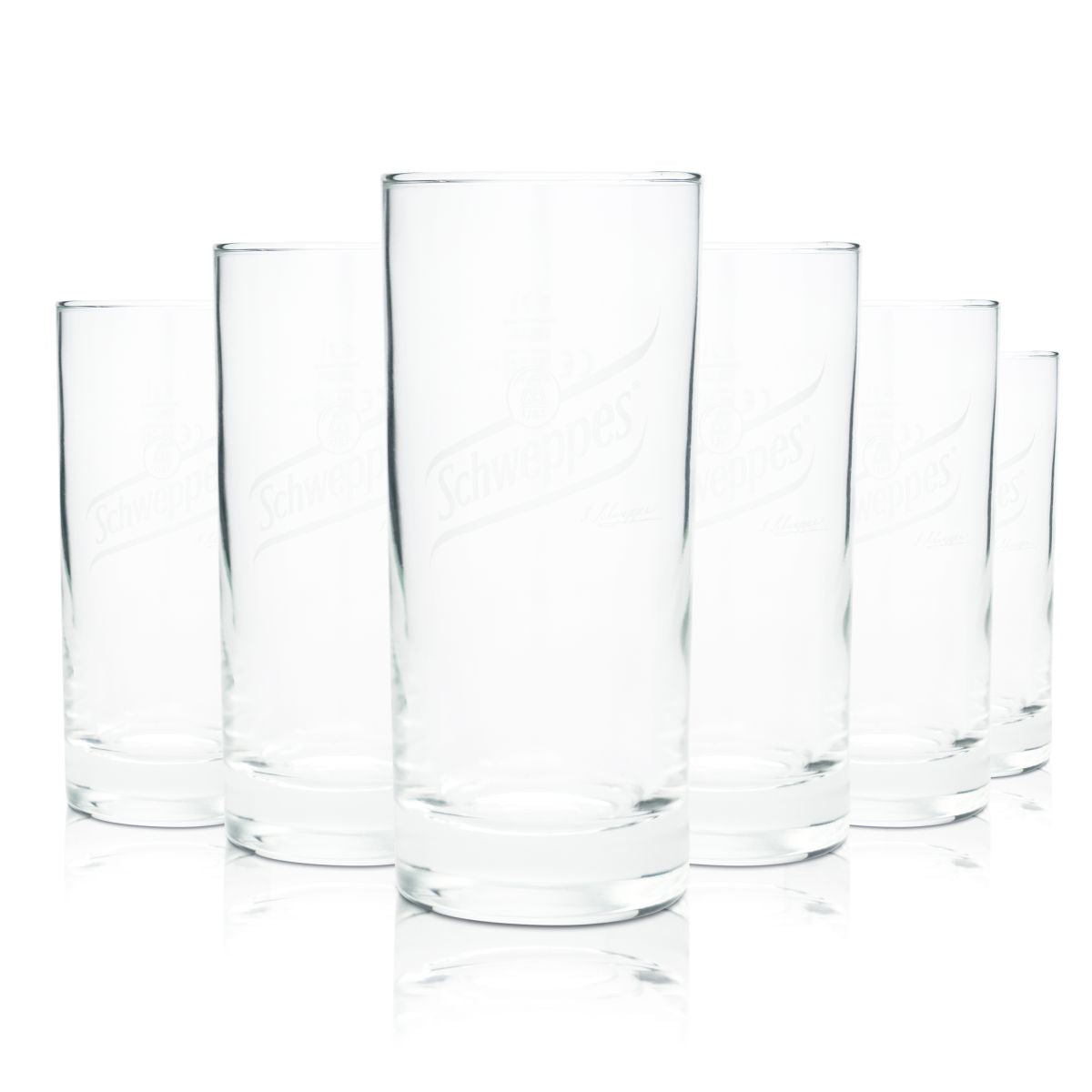 6 bicchieri Schweppes 0,2 l bicchieri da long drink bicchieri da bevanda bicchieri da limonata bicchieri da bibita analcolica