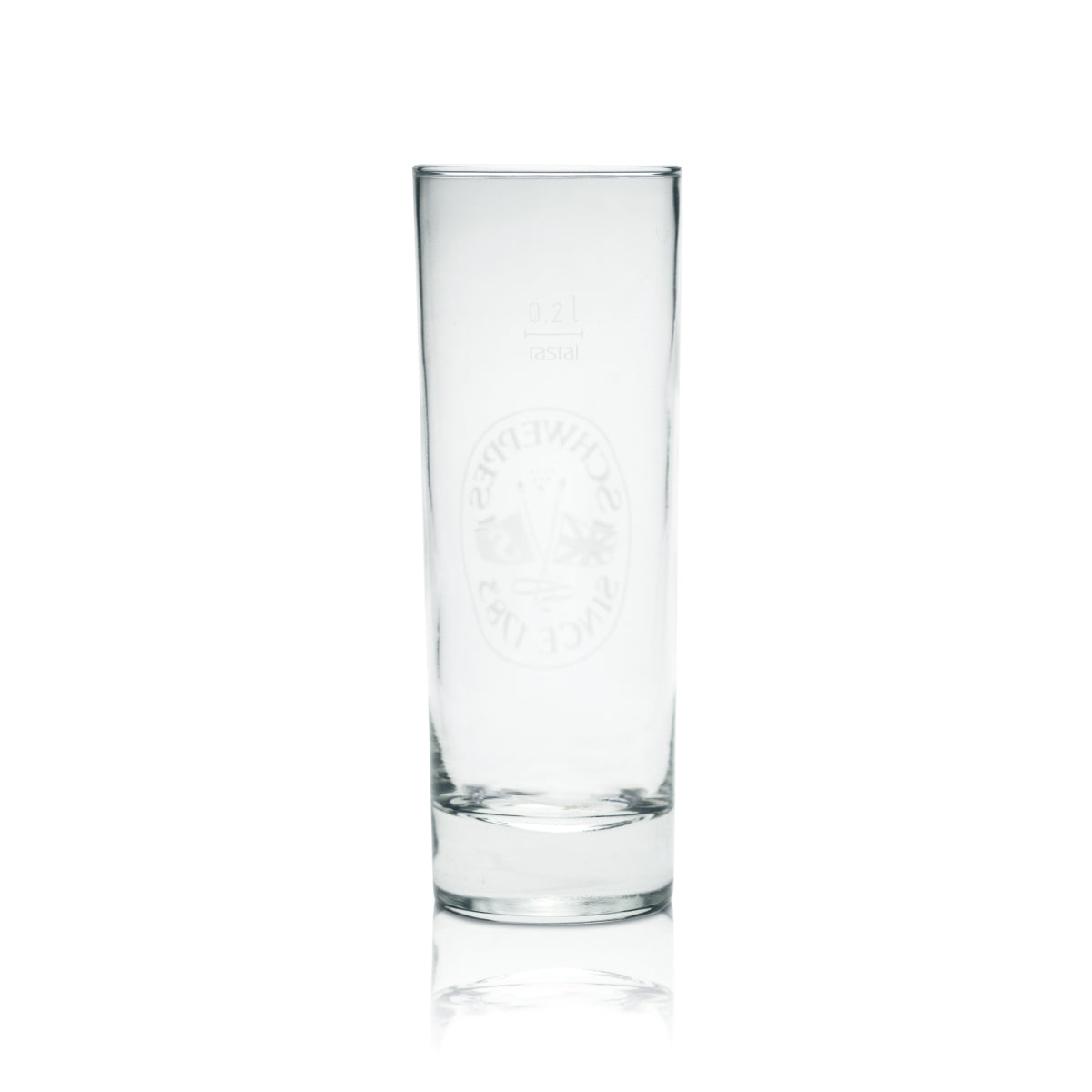 6 bicchieri Schweppes da 0,2 l per bibite analcoliche, bicchieri con stanghetta, calibrati, retrò, tonic – Vista 3