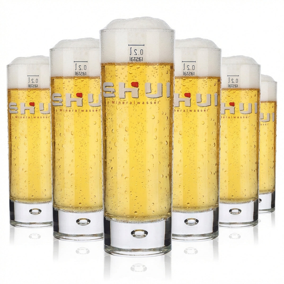 6 bicchieri Shui Bicchieri da acqua Bicchieri per bevande analcoliche 0,2 l Tazza