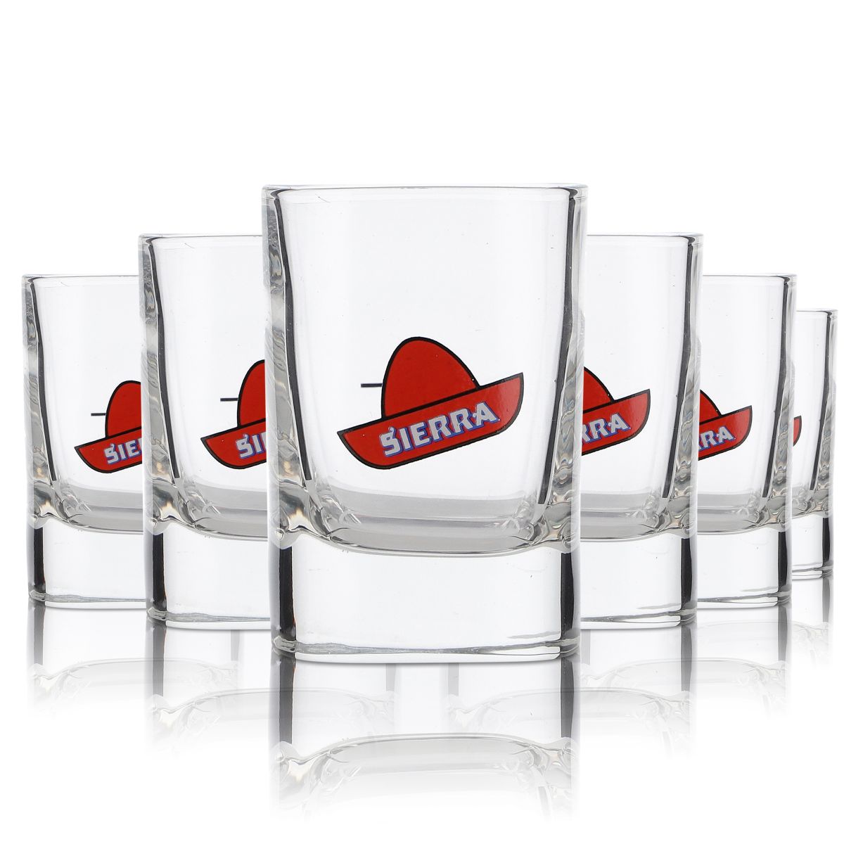 set di 6 bicchieri da tequila Sierra in vetro da 2 cl, bicchieri da liquore corti Gastro
