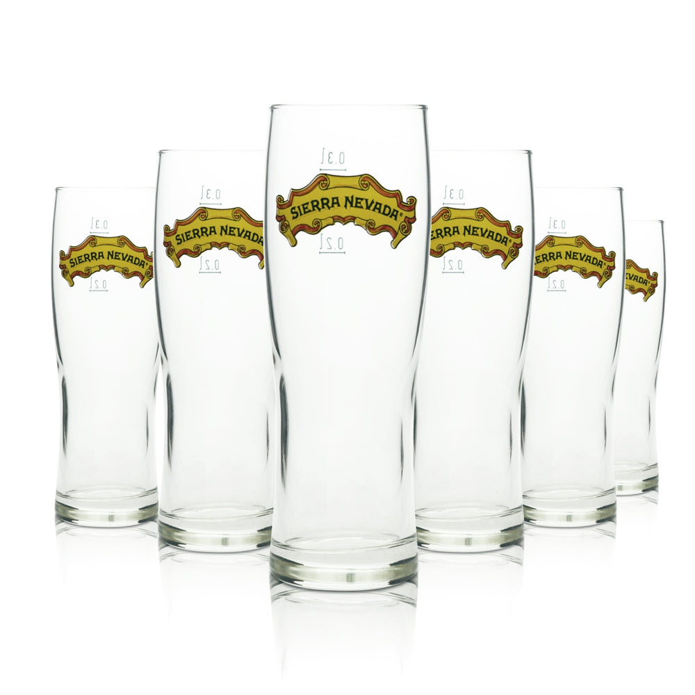 6 bicchieri da birra Sierra Nevada 0,3 l bicchieri American Pint Beer Cup Craft Texas