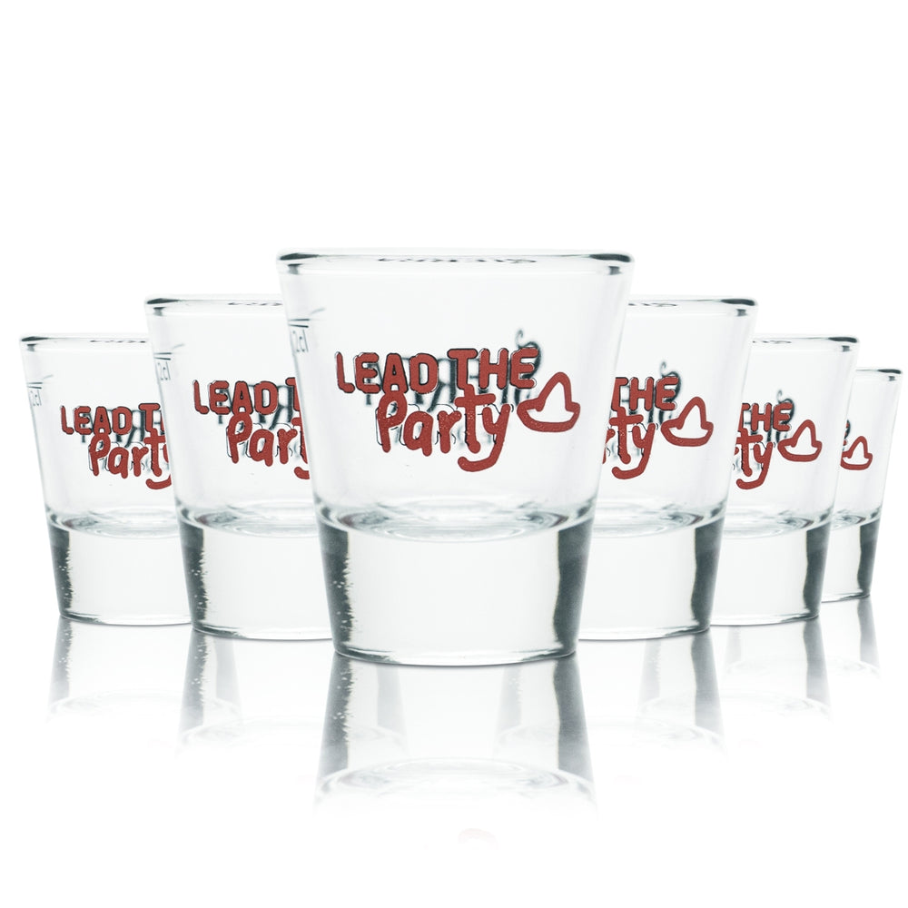 6 bicchieri da shot Sierra Tequila 2 cl bicchieri da shot "Lead the Party"