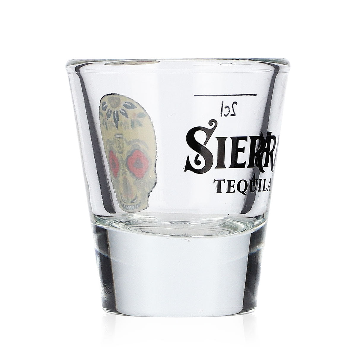 6 bicchieri da tequila Sierra, bicchieri da shot da 2 cl con logo teschio giallo – Vista 3
