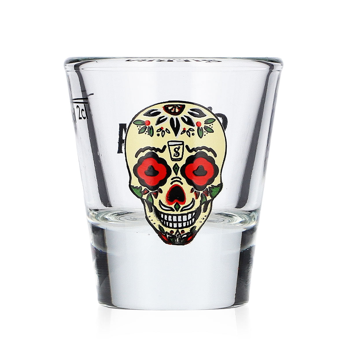 6 bicchieri da tequila Sierra, bicchieri da shot da 2 cl con logo teschio giallo – Vista 4