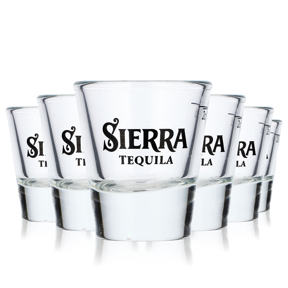 6x  Sierra Tequila Bicchiere da tequila Stamper Bicchierino corto da 2 cl solo logo