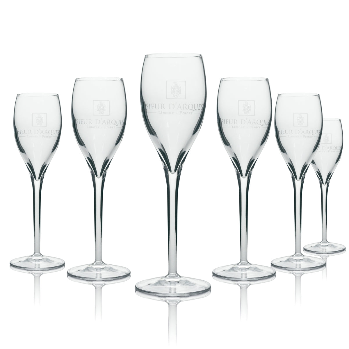 6 bicchieri da spumante Sieur D Arques 0,1 cl