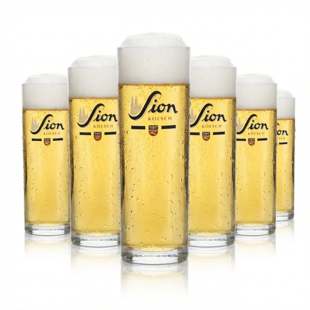 6 bicchieri da birra Sion 0,3 l Kölsch Stange bicchieri tulipano Willi Köln Rastal Beer