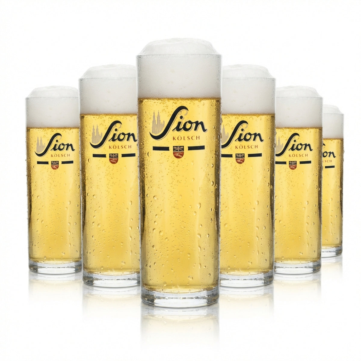 6 bicchieri da birra Sion 0,3 l Kölsch Stange bicchieri tulipano Willi Köln Rastal Beer
