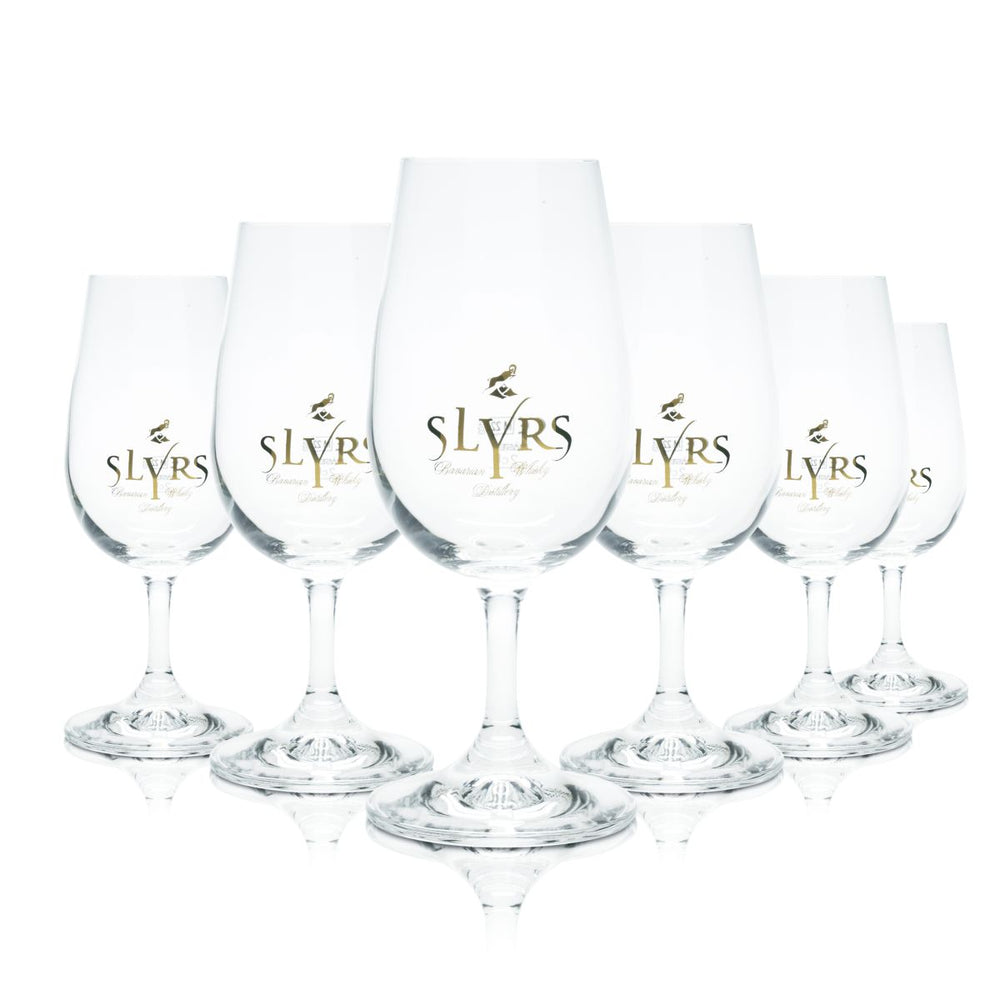 6x Slyrs Bicchiere da whisky 0,2 l Bicchiere da degustazione Bicchiere da brandy Set di bicchieri da bar