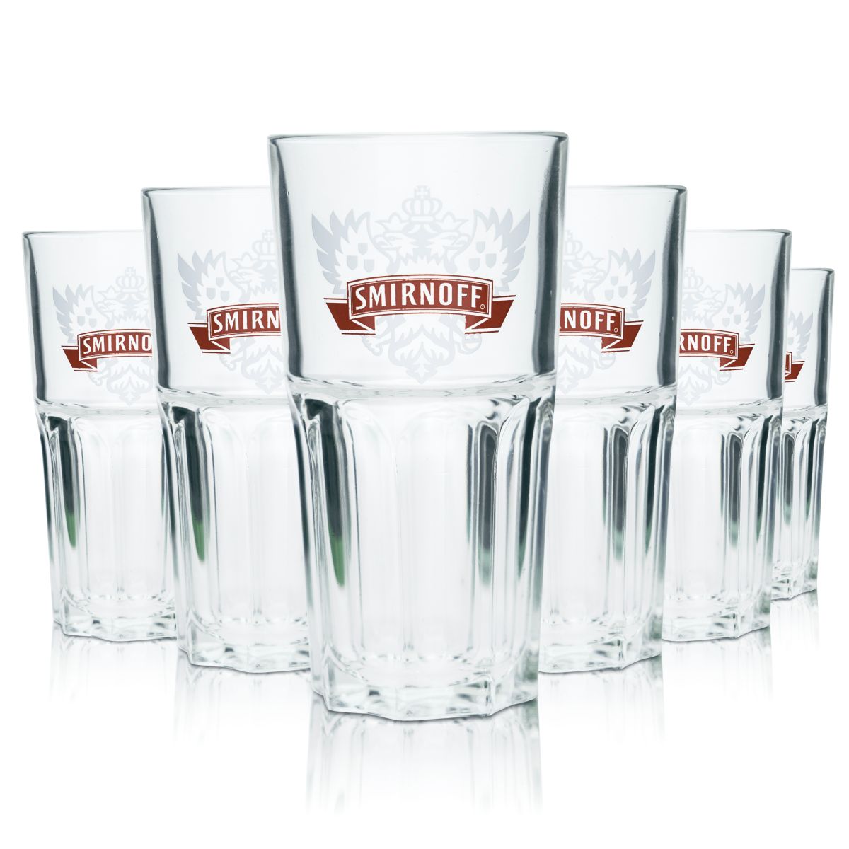 6 bicchieri Smirnoff 0,3 l bicchieri da long drink bicchieri da cocktail set Stapelbaer Gastro