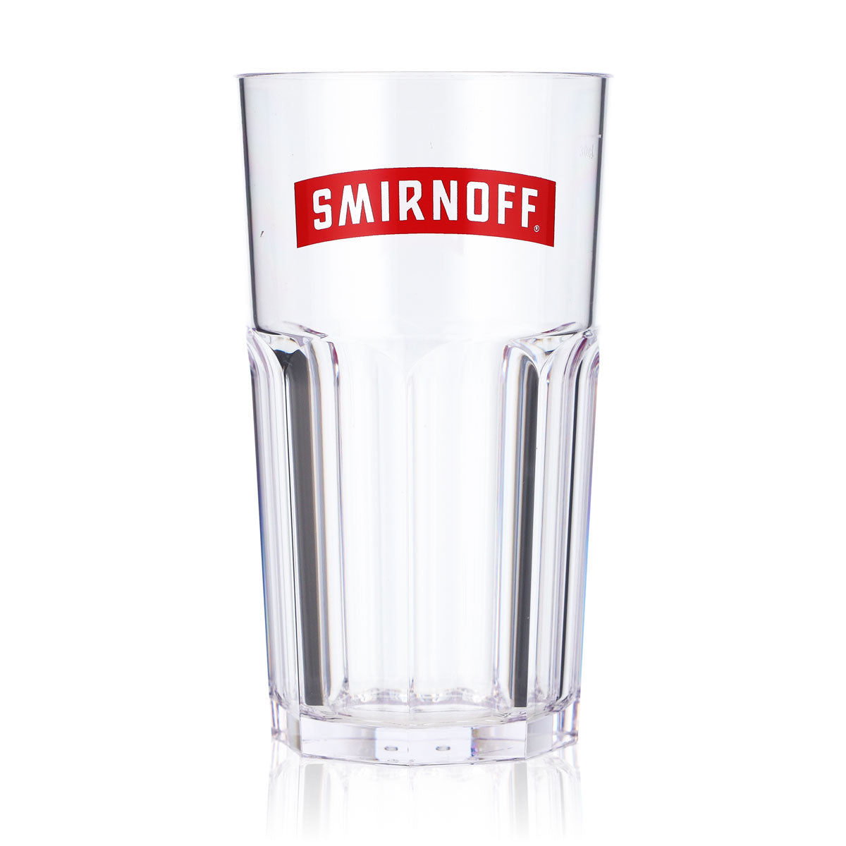 6 bicchieri riutilizzabili Smirnoff Vodka Bicchieri da festa in acrilico/plastica con logo rosso – Vista 2